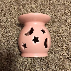 Pastel Pink Moon and Stars Candle Holder